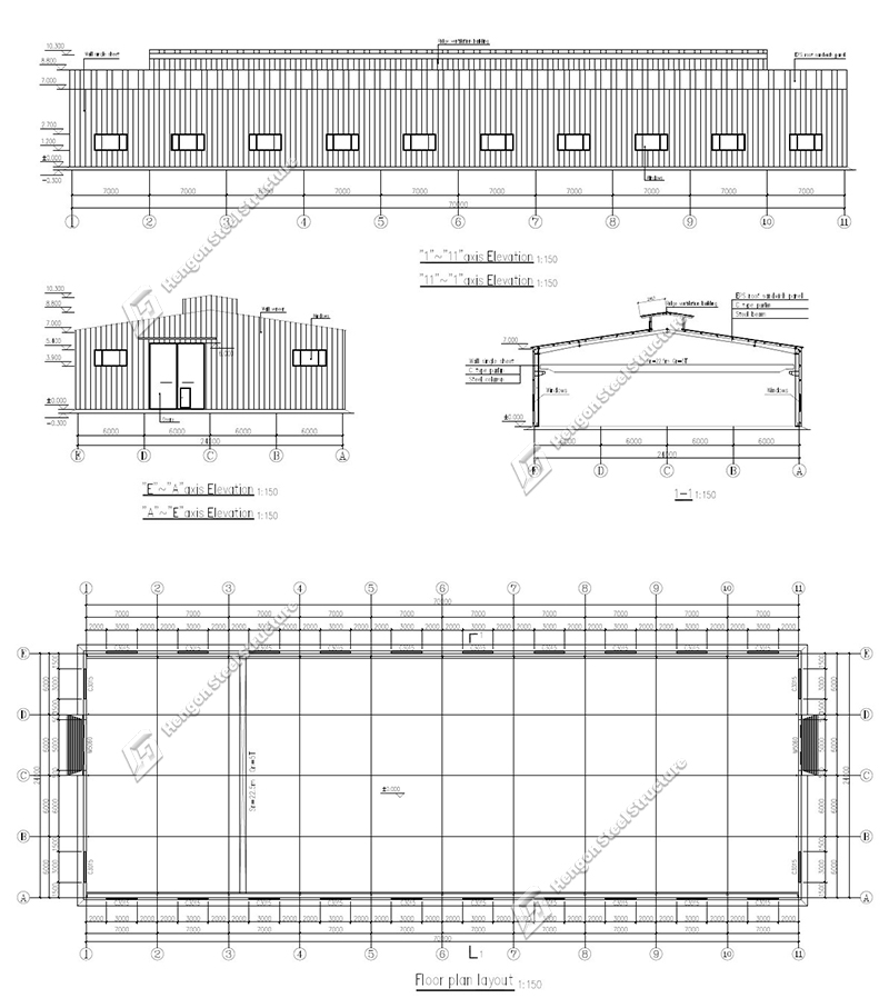 Atelier de construction métallique