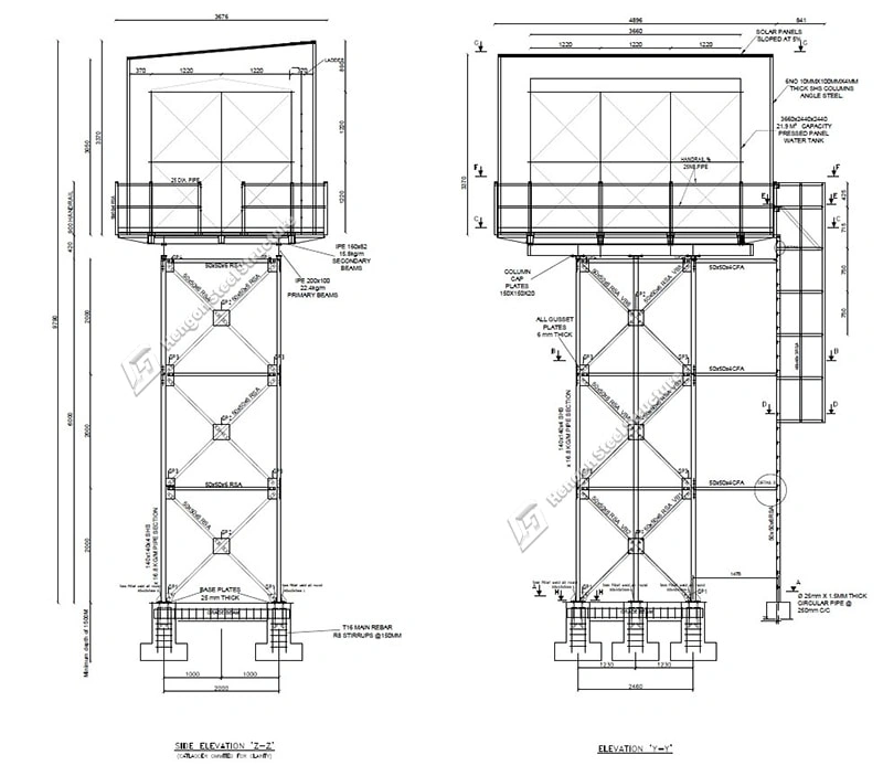 Tour à structure métallique au Kenya