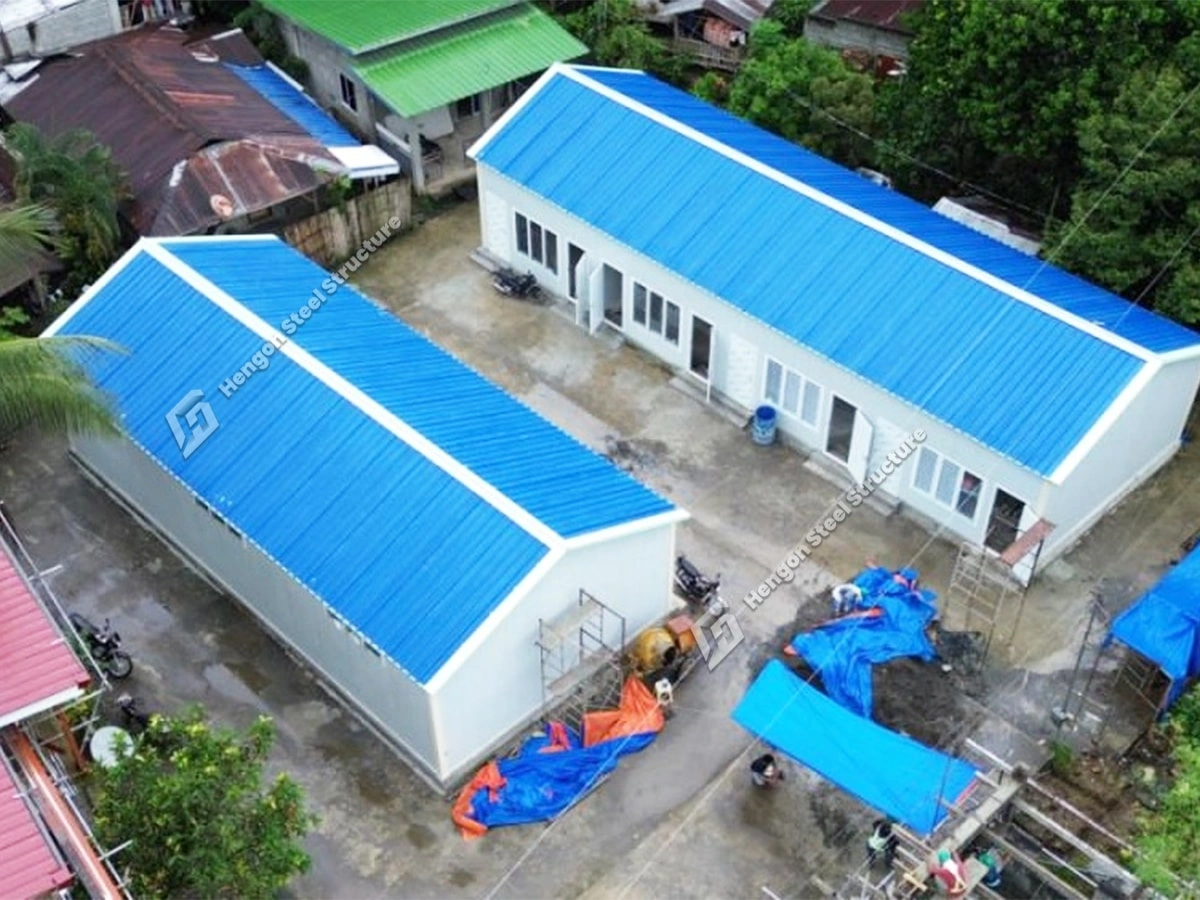 Philippines - Salle de classe préfabriquée modulaire