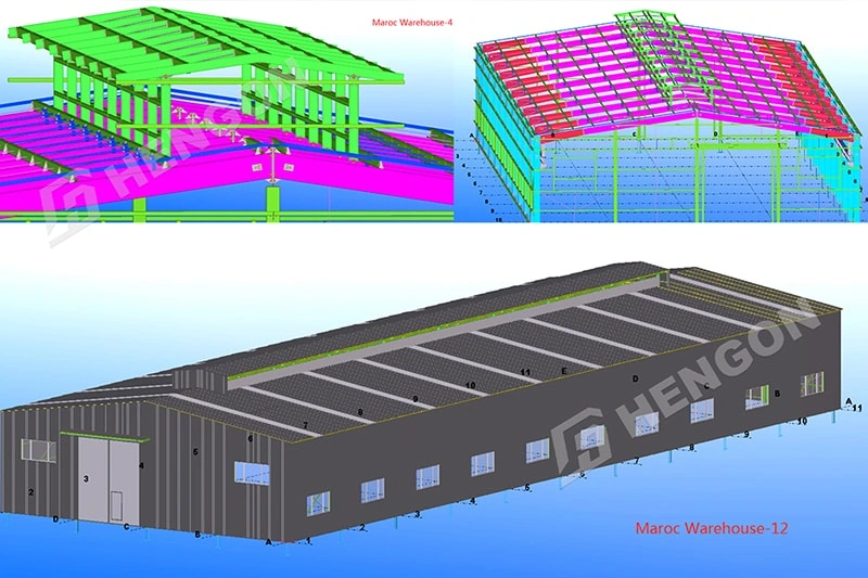 Visite de l'équipe cliente au Burkina Faso : mise à niveau de la conception de la structure métallique sur mesure Visite de l'équipe cliente au Burkina Faso : mise à niveau de la conception de la structure métallique sur mesure